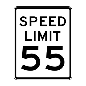 speed limit sign