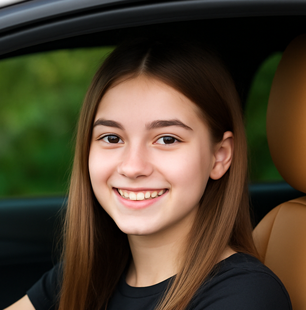 Top Driver teen during behind the wheel training